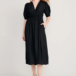 New Old Navy black midi dress